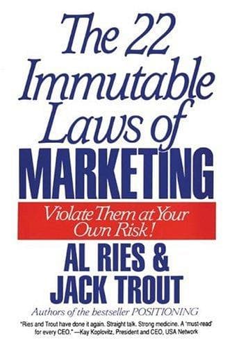 Cover of The 22 Immutable Laws of Marketing